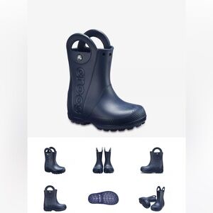 Crocs Kids Navy Rain Boots